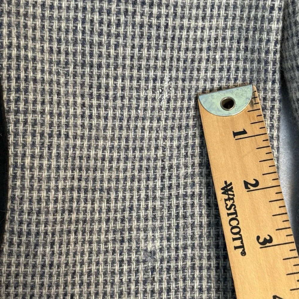 Mens Pendleton Wool Tweed Leather Western Cowboy Jacket‎ Blazer Gray/Black Sz 44